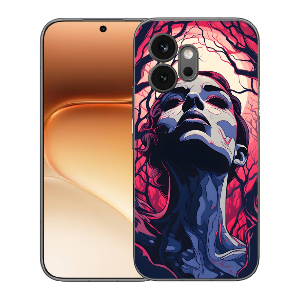 mmCase gél tok az Honor 600-hoz – absztrakt arc