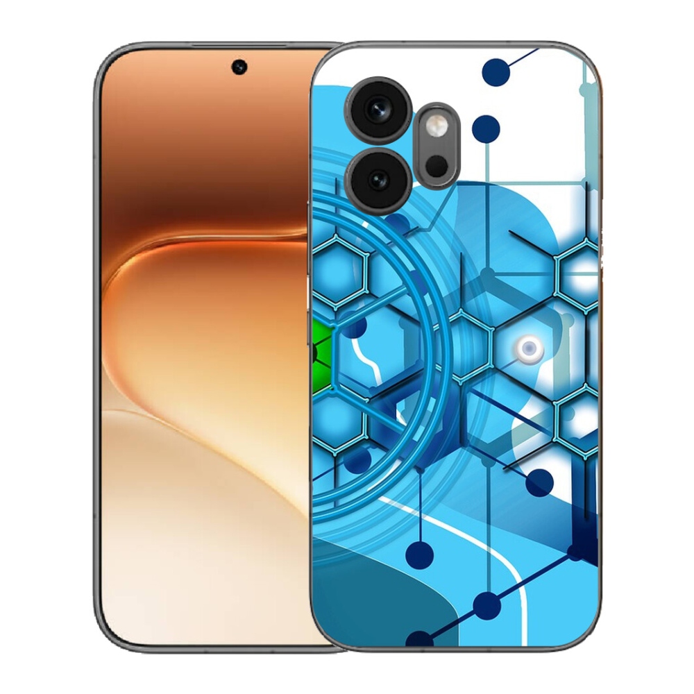 mmCase géltok az Honor 600-hoz – absztrakt minta 2