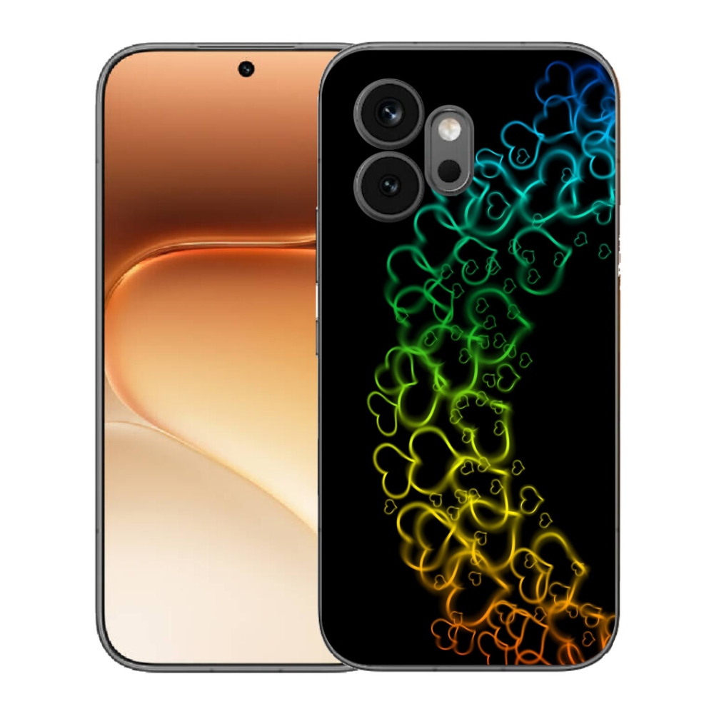 mmCase géltok az Honor 600-hoz – színes szívecskékkel
