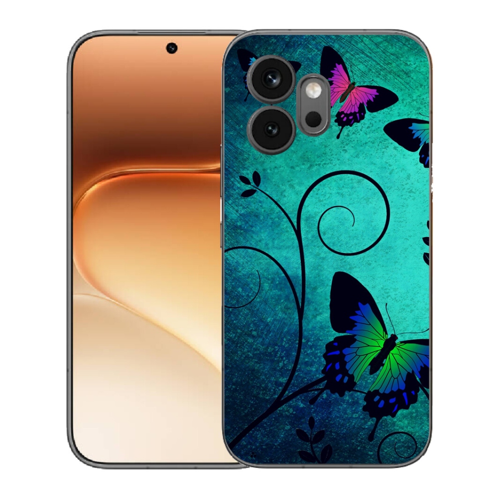 mmCase géltok az Honor 600-hoz – színes pillangók