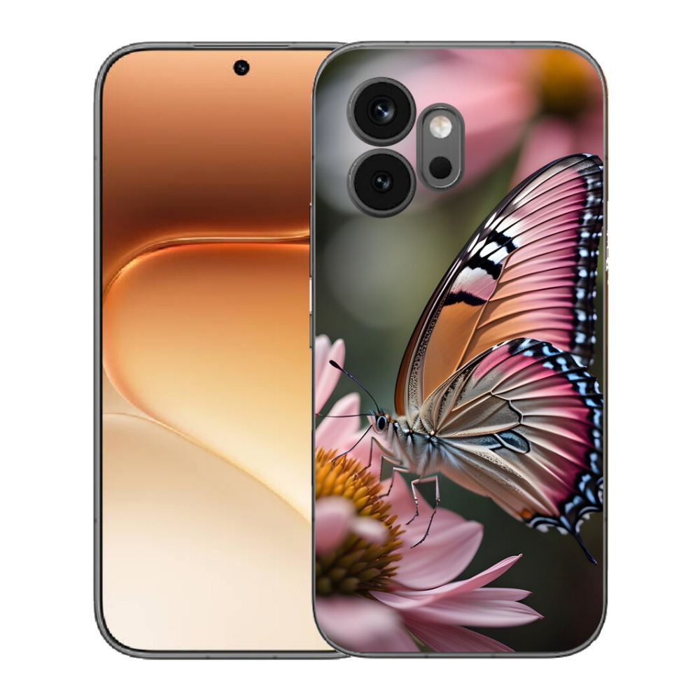 mmCase géltok az Honor 600-hoz – színes pillangó