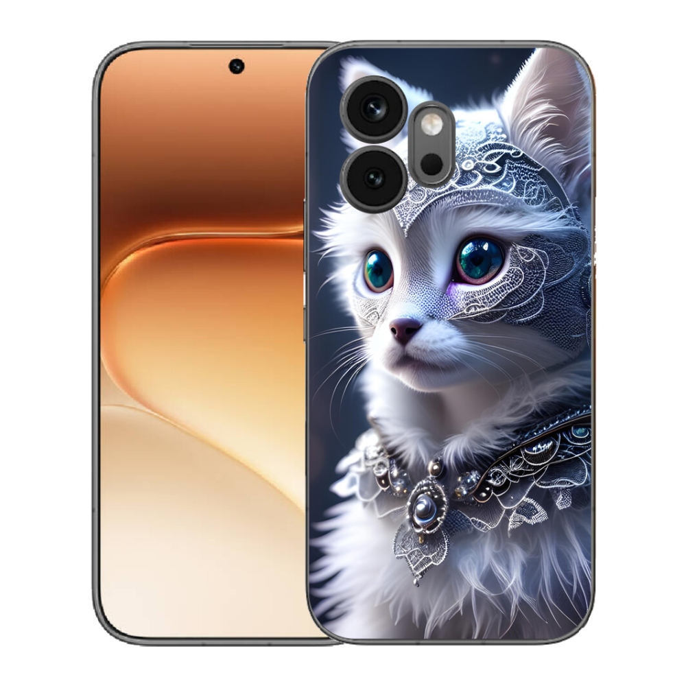 mmCase gél tok az Honor 600-hoz – fehér macska