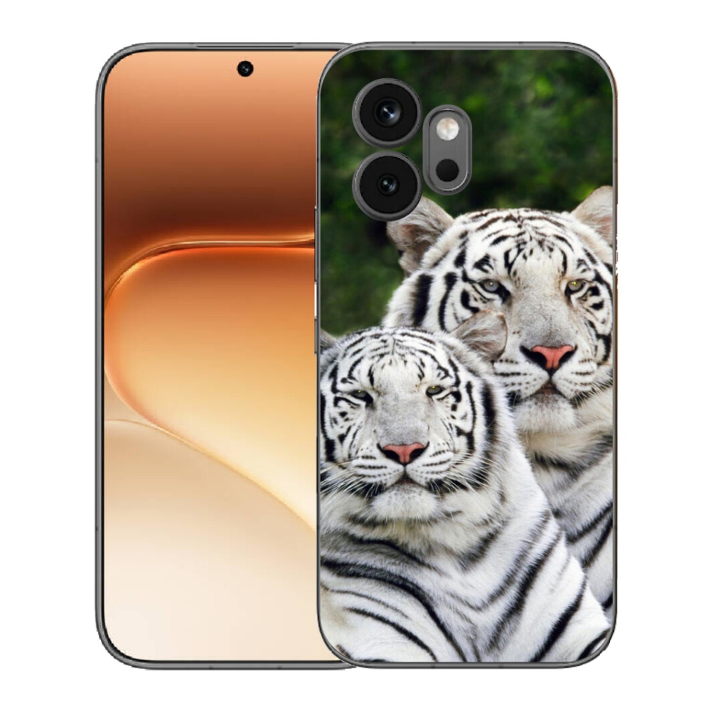 mmCase géltok az Honor 600-hoz – fehér tigrisek