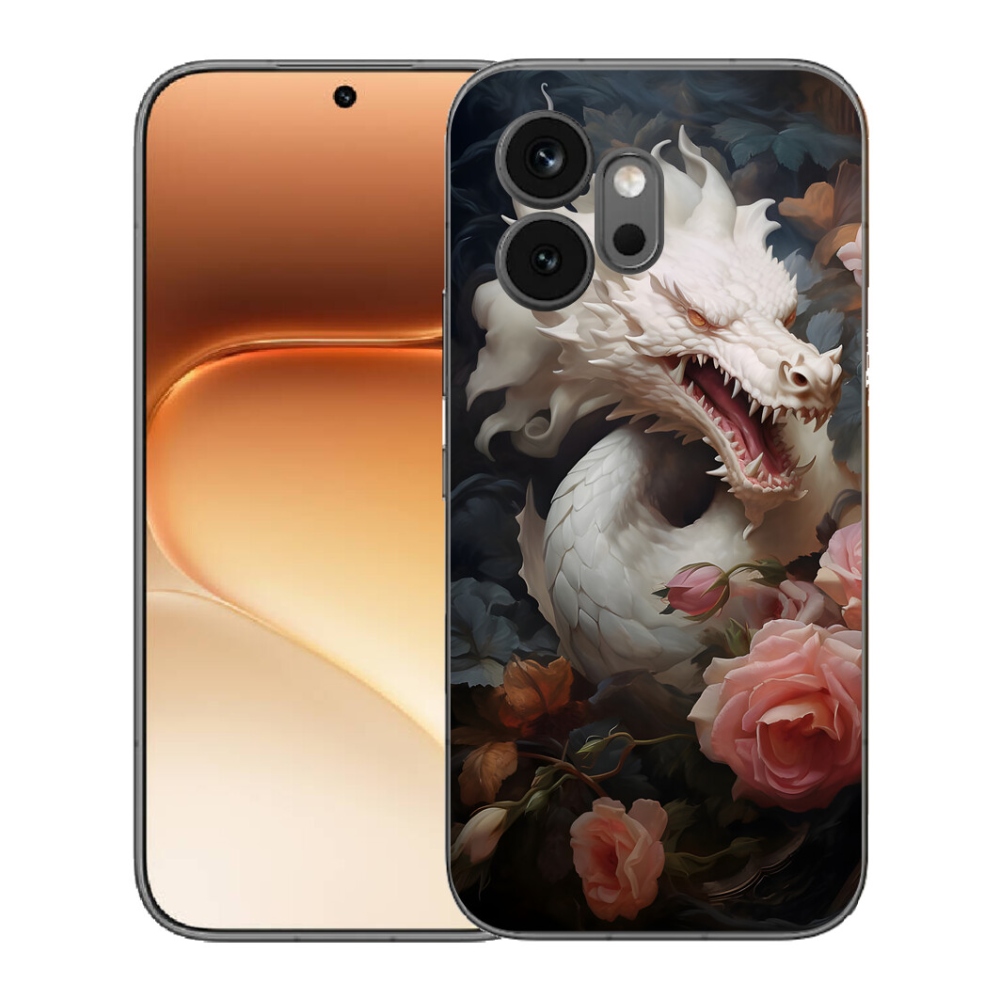 mmCase géltok az Honor 600-hoz – fehér sárkány