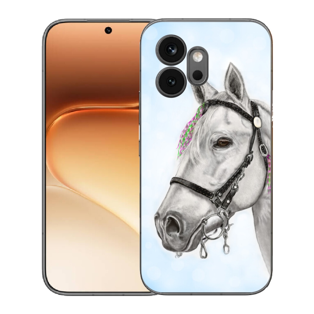 mmCase géltok az Honor 600-hoz – fehér ló 1