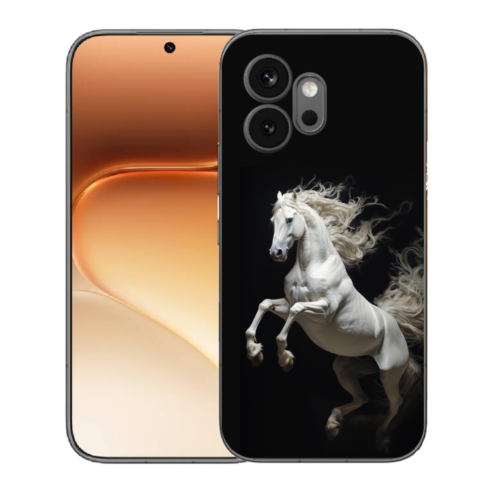 mmCase gélhuzat az Honor 600-hoz – fehér ló 4