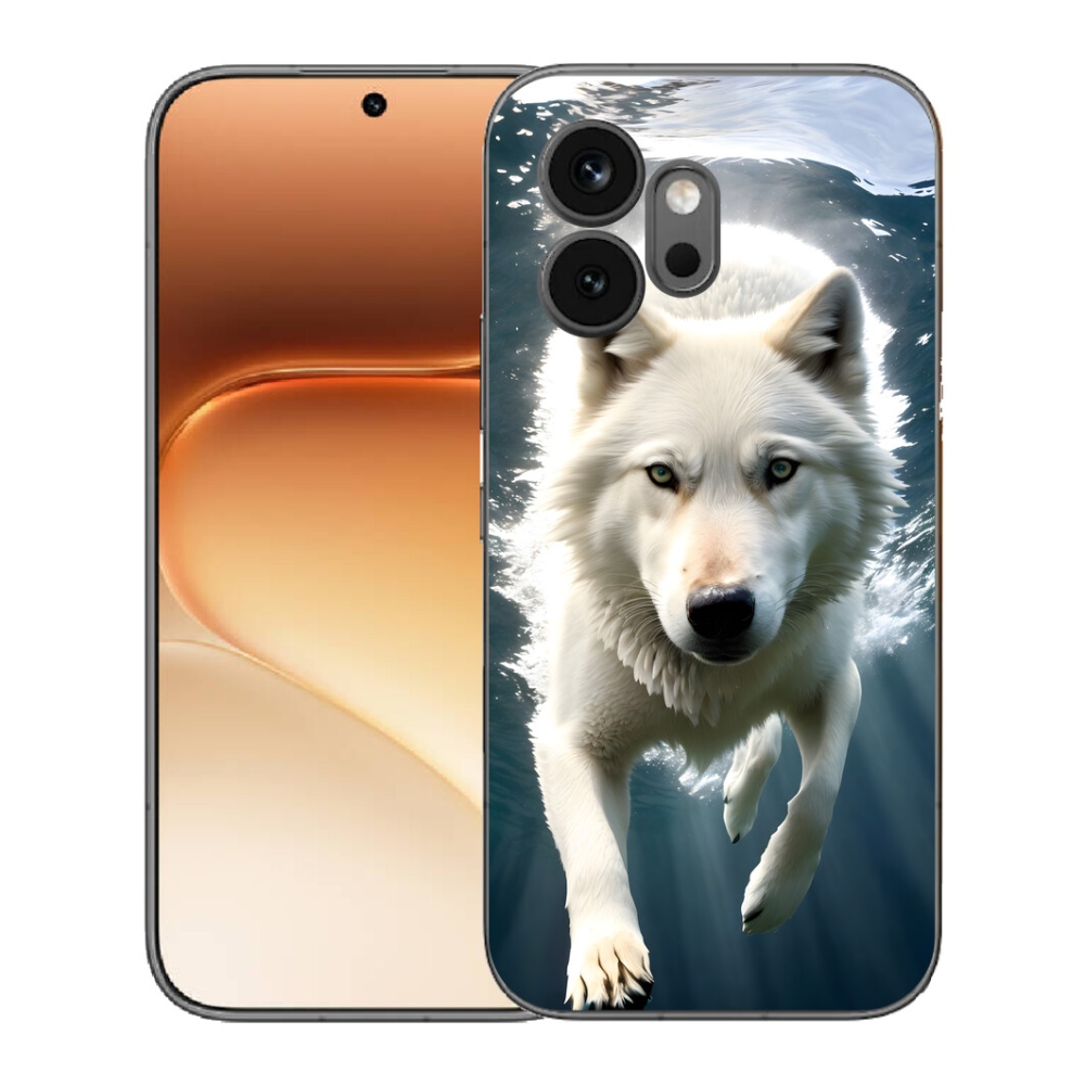 mmCase gél tok az Honor 600-hoz – fehér farkas