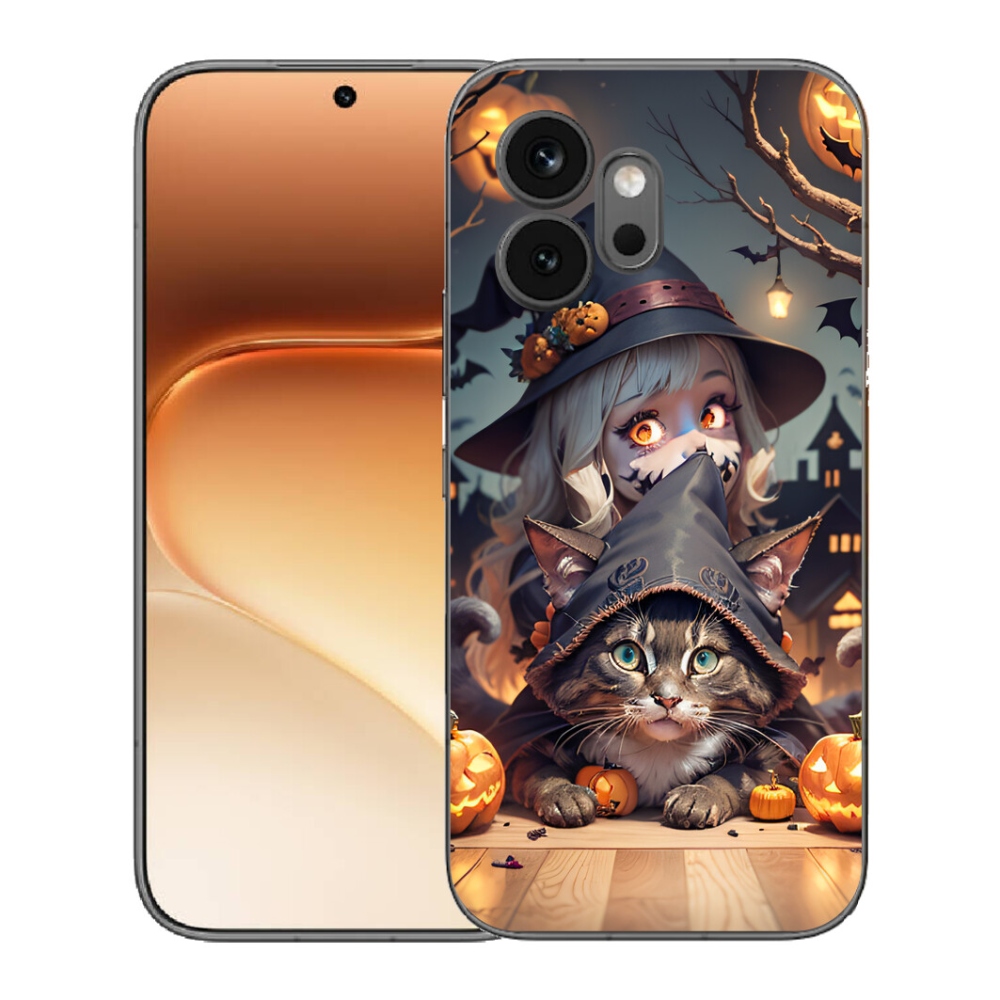 mmCase gél tok az Honor 600-hoz – boszorkány macskával