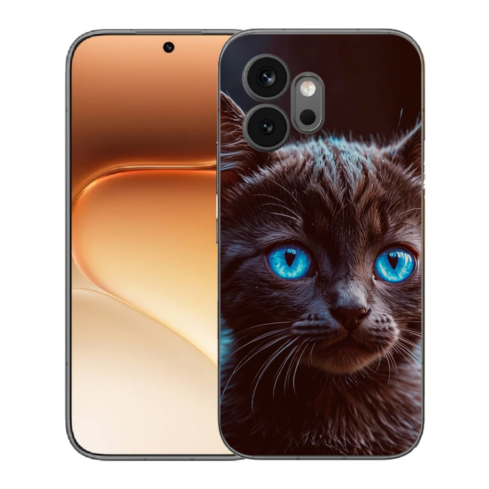 mmCase gél tok az Honor 600-hoz – fekete cica 2