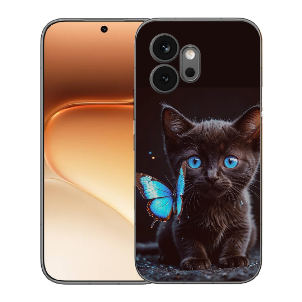 mmCase gél tok az Honor 600-hoz – fekete cica 3