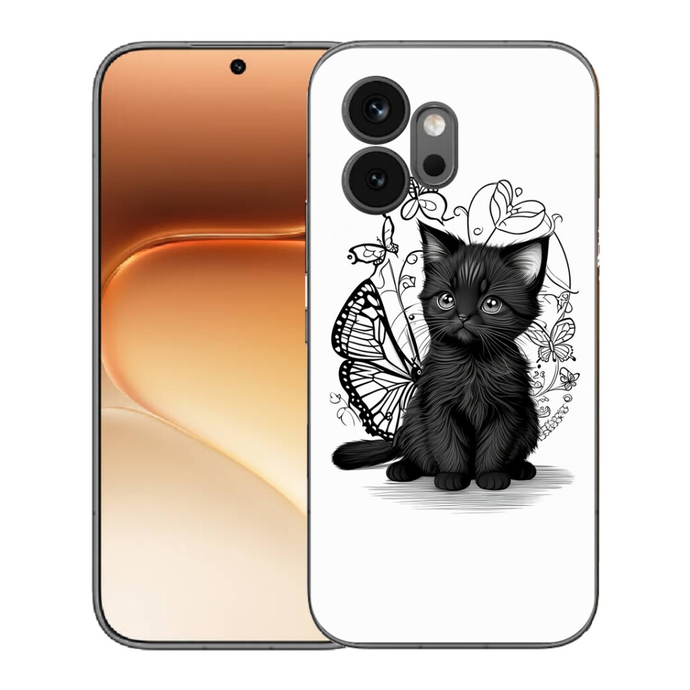 mmCase gél tok az Honor 600-hoz – fekete cica