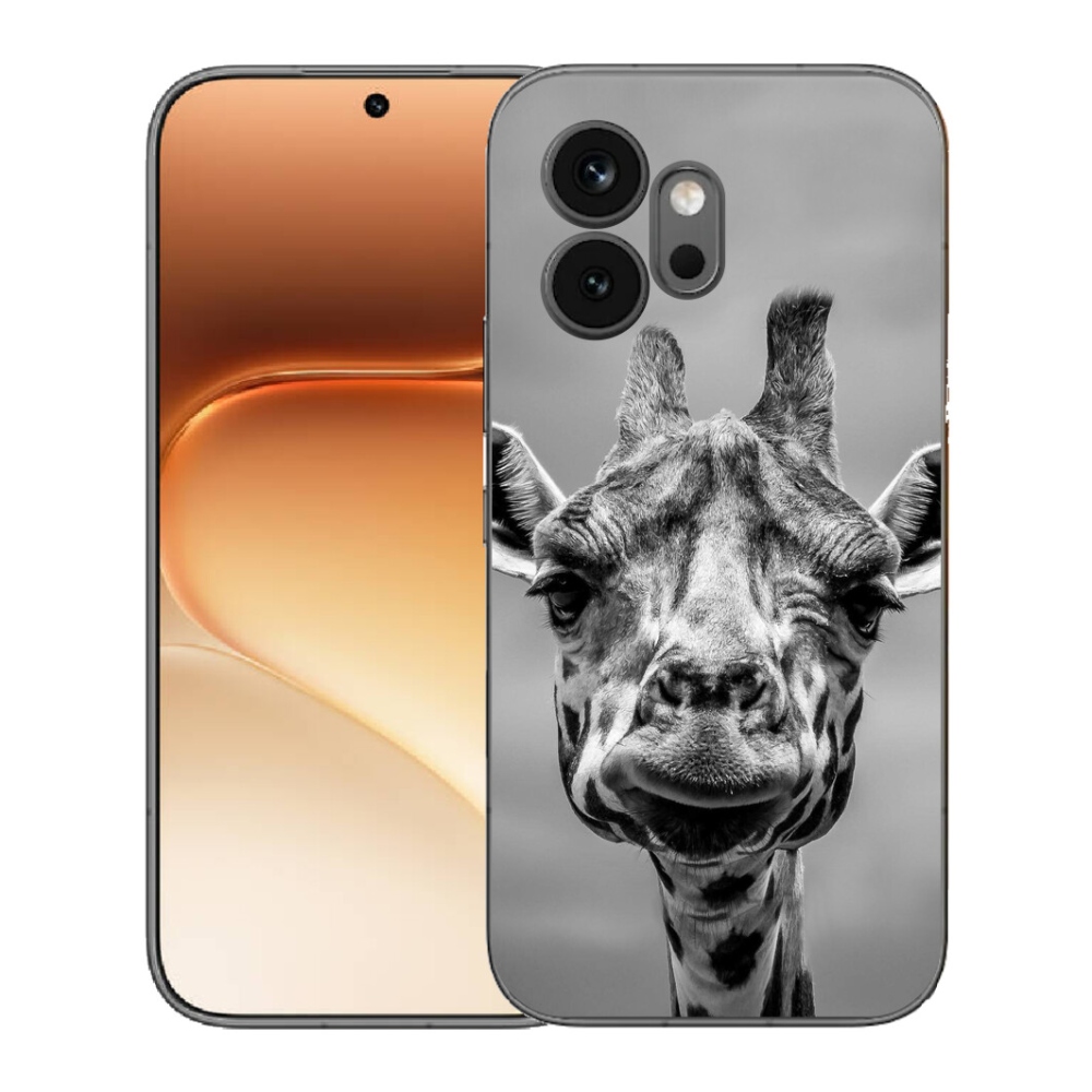 mmCase géltok az Honor 600-hoz – fekete-fehér zsiráf