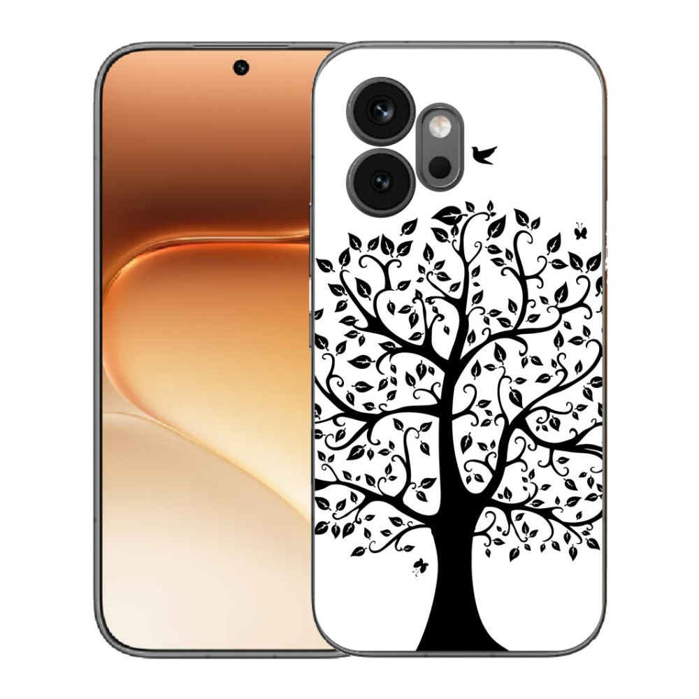 mmCase géltok az Honor 600-hoz – fekete-fehér fa
