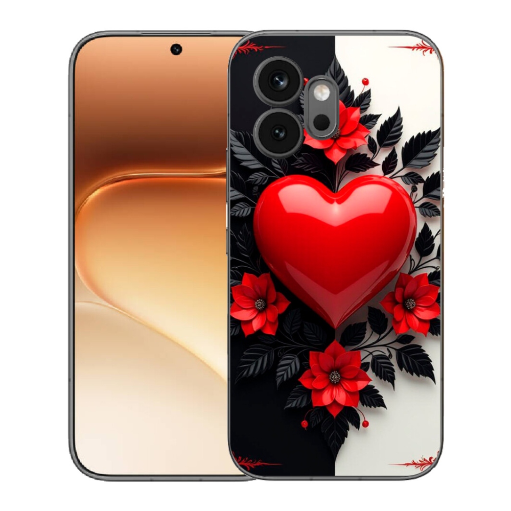 mmCase géltok az Honor 600-hoz – piros szív