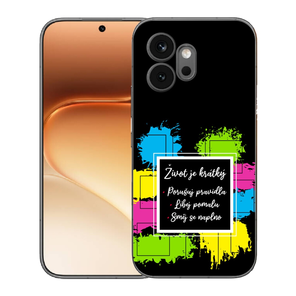 mmCase géltok az Honor 600-hoz – 5-ös idézet fekete háttérrel