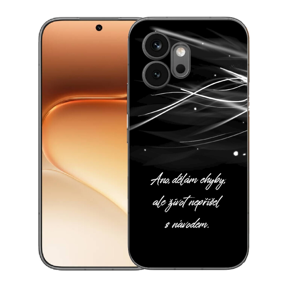 mmCase géltok az Honor 600-hoz – idézet fekete háttérrel