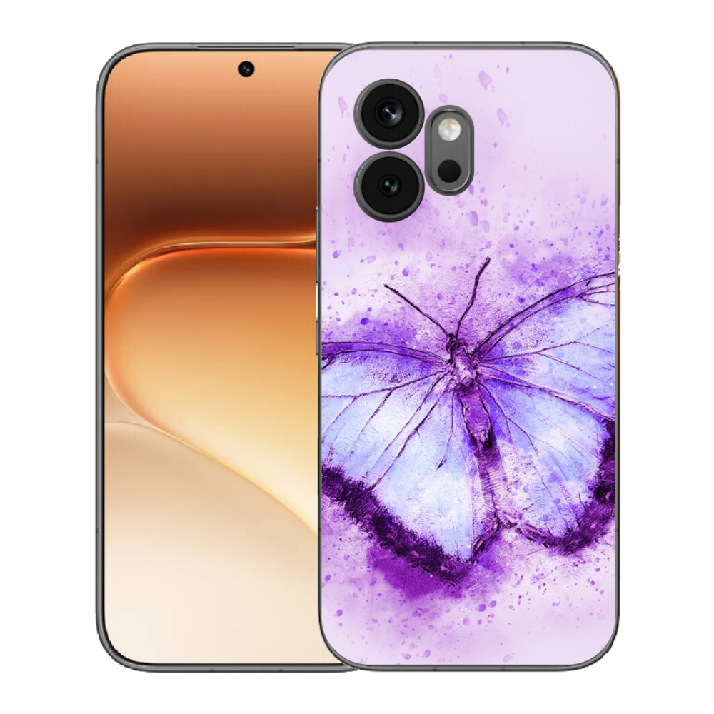 mmCase géltok az Honor 600-hoz – lila pillangó