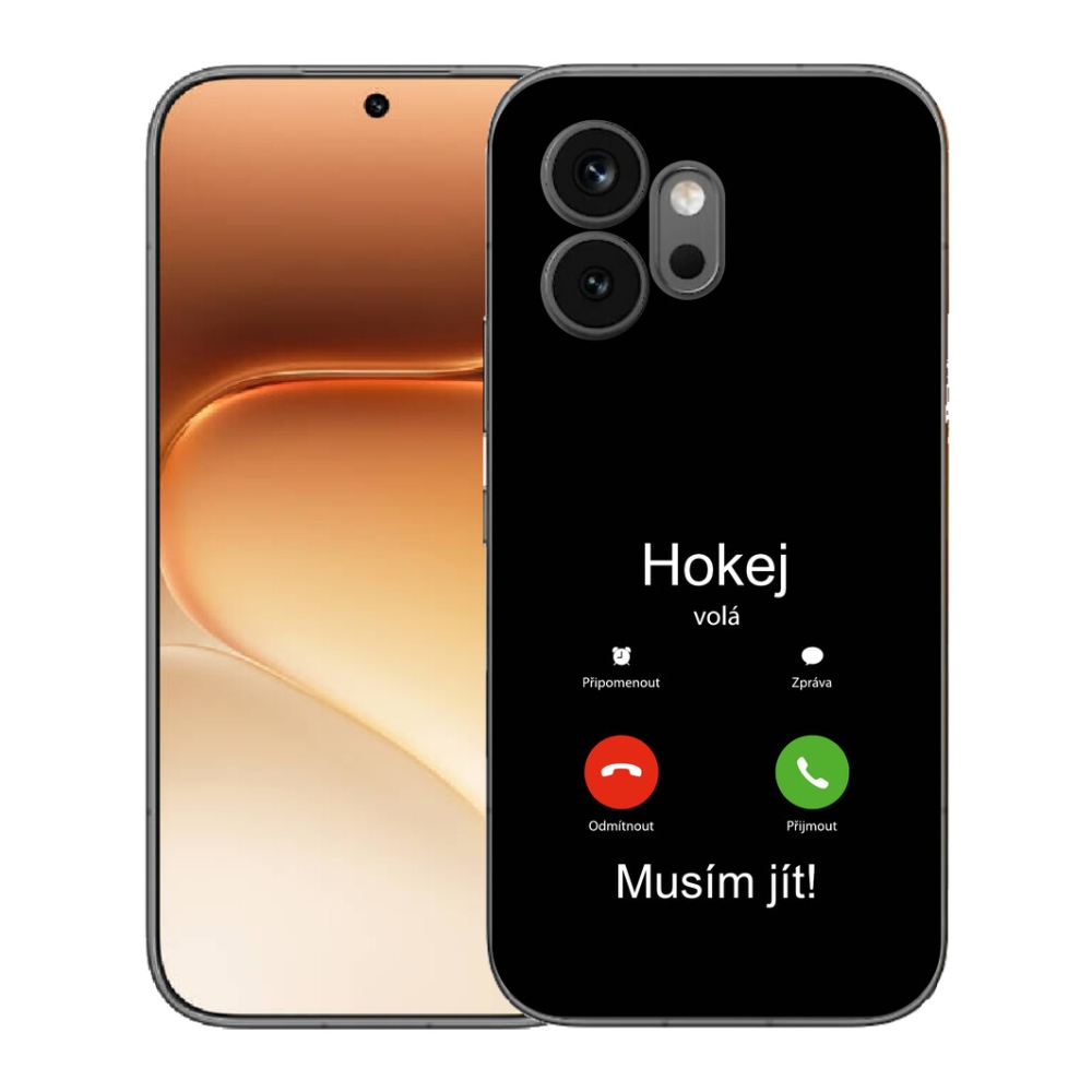 mmCase gél tok az Honor 600-hoz – „A jégkorong hív” fekete háttérrel