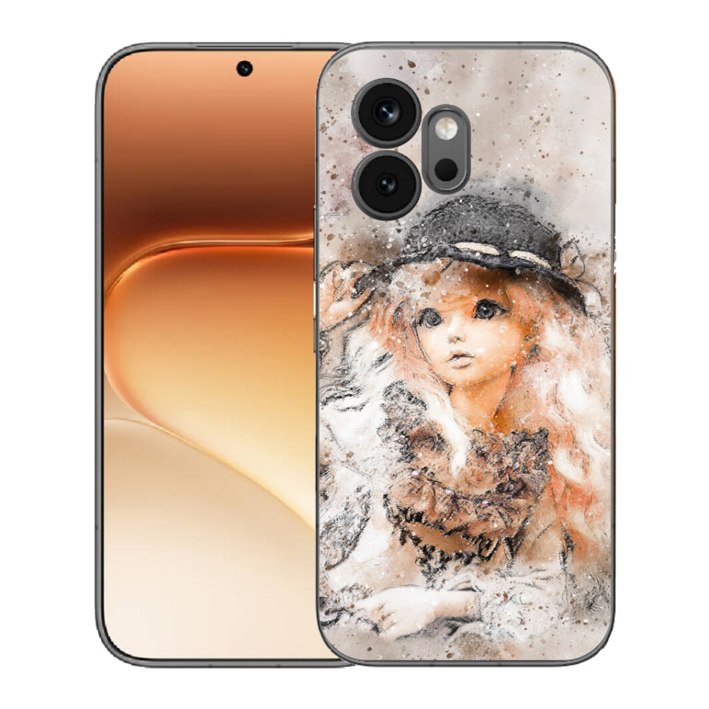 mmCase gél tok az Honor 600-hoz – kalapos kislány