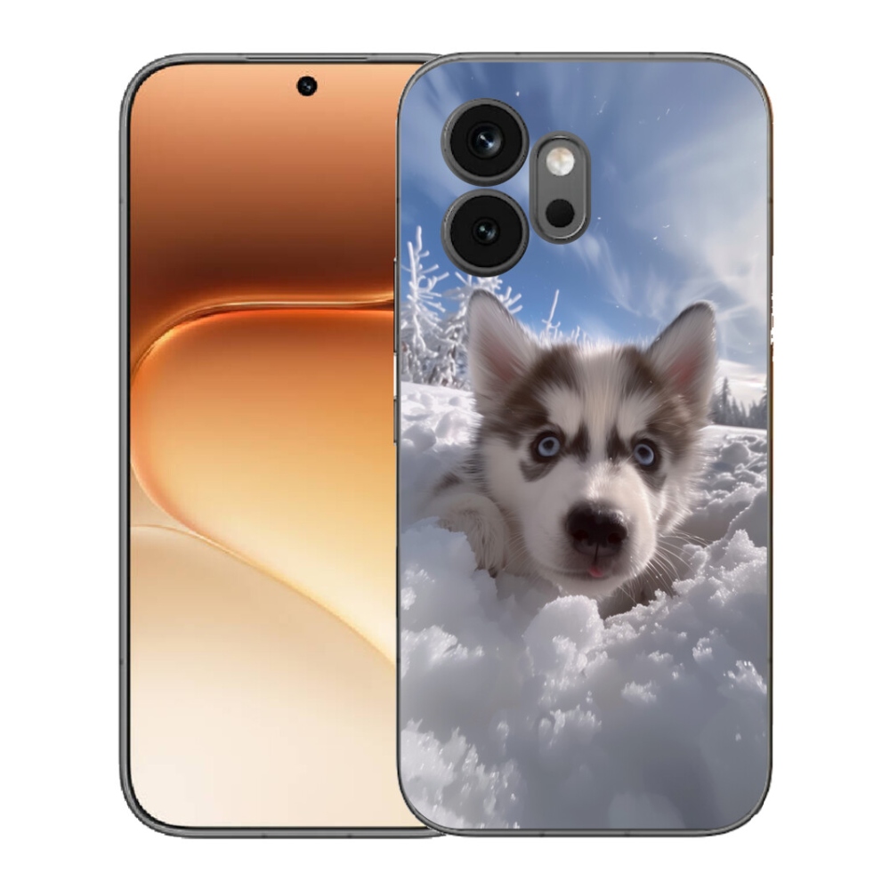 mmCase géltok az Honor 600-hoz – husky a hóban