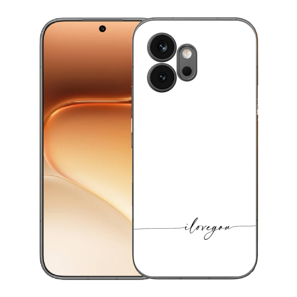 mmCase géltok az Honor 600-hoz – „I love you” fehér háttérrel