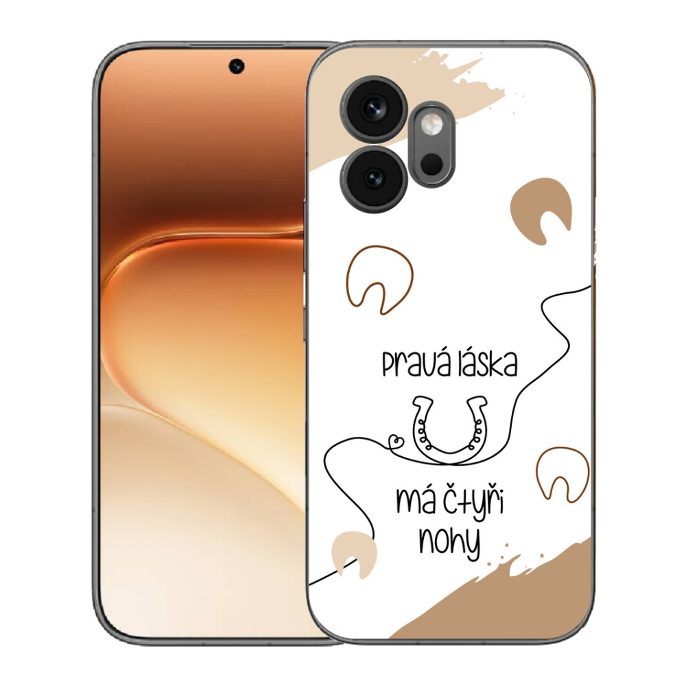 mmCase gél tok az Honor 600-hoz – ló motívum, fehér háttér