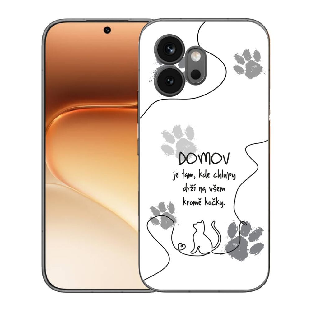 mmCase gél tok az Honor 600-hoz – macskás motívum, fehér háttér