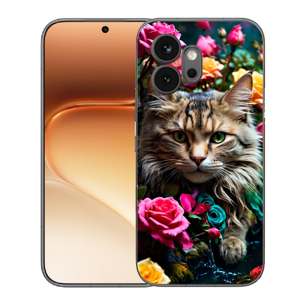 mmCase gélhuzat az Honor 600-hoz – macskás mintás 2