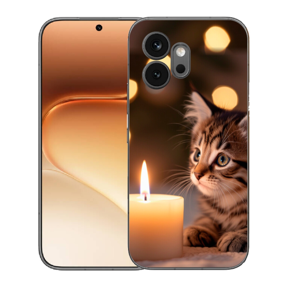 mmCase gél tok az Honor 600-hoz – cica és gyertya