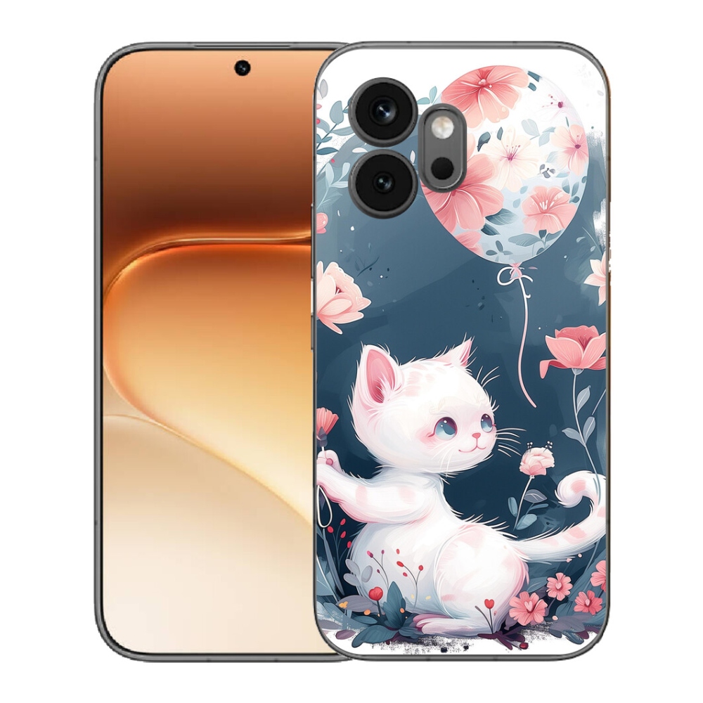 mmCase géltok az Honor 600-hoz – cica léggömbbel
