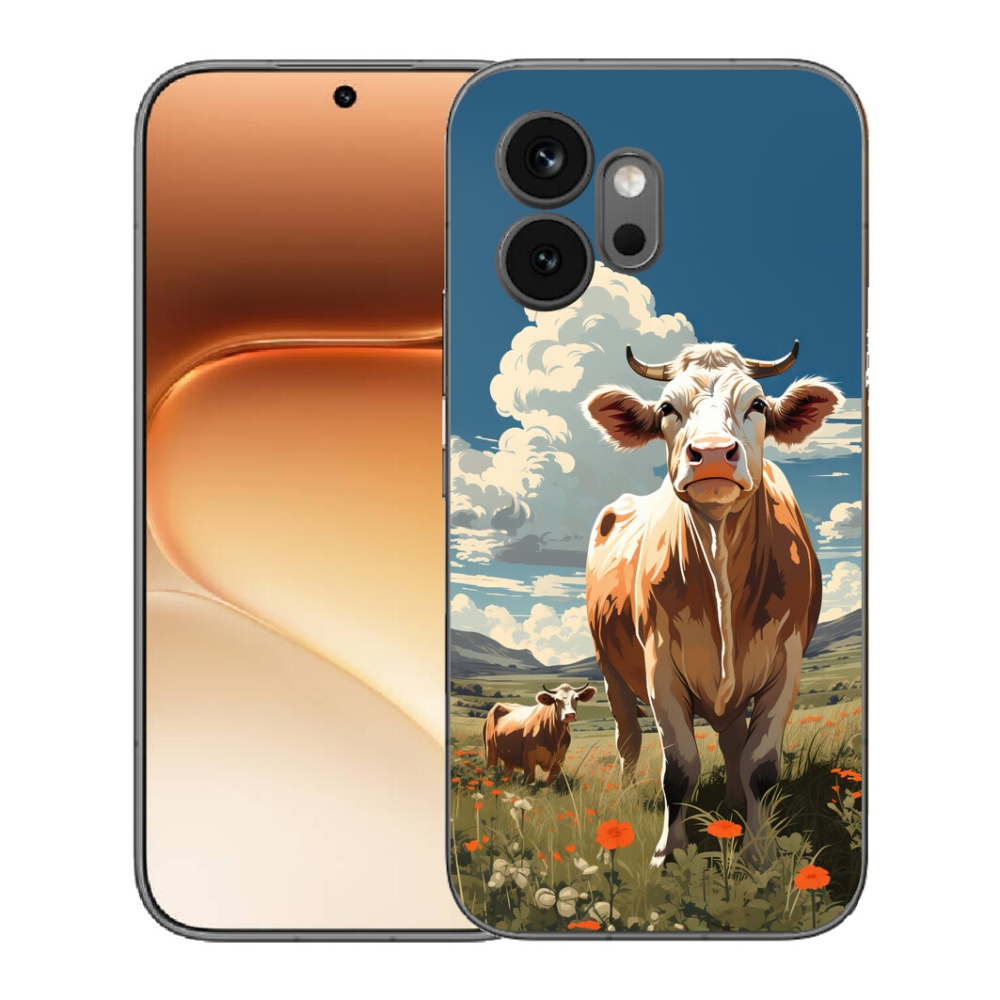 mmCase gél tok az Honor 600-hoz – tehenek a réten
