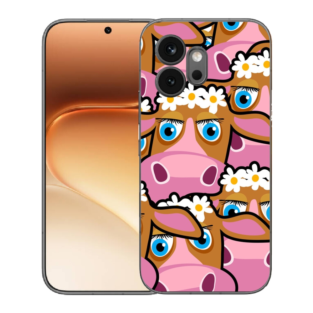 mmCase gél tok az Honor 600-hoz – rajzolt tehenek