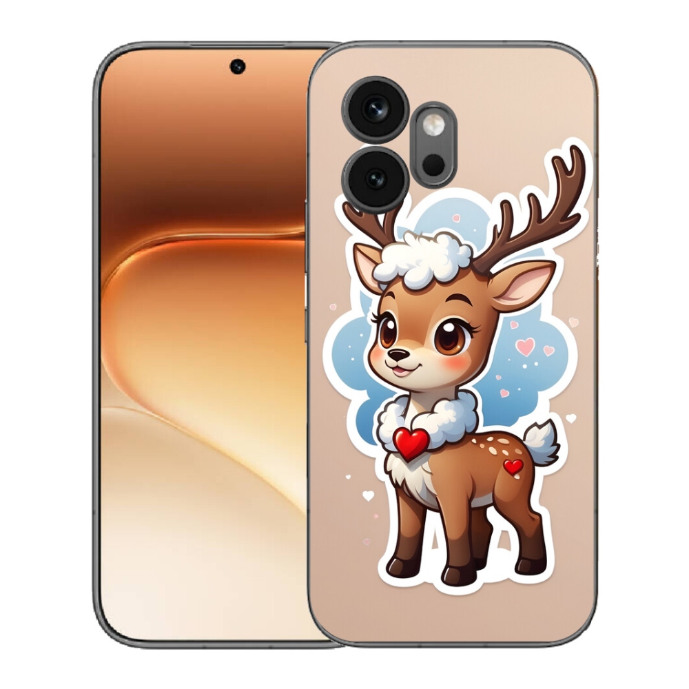 mmCase géltok az Honor 600-hoz – rajzolt rénszarvas