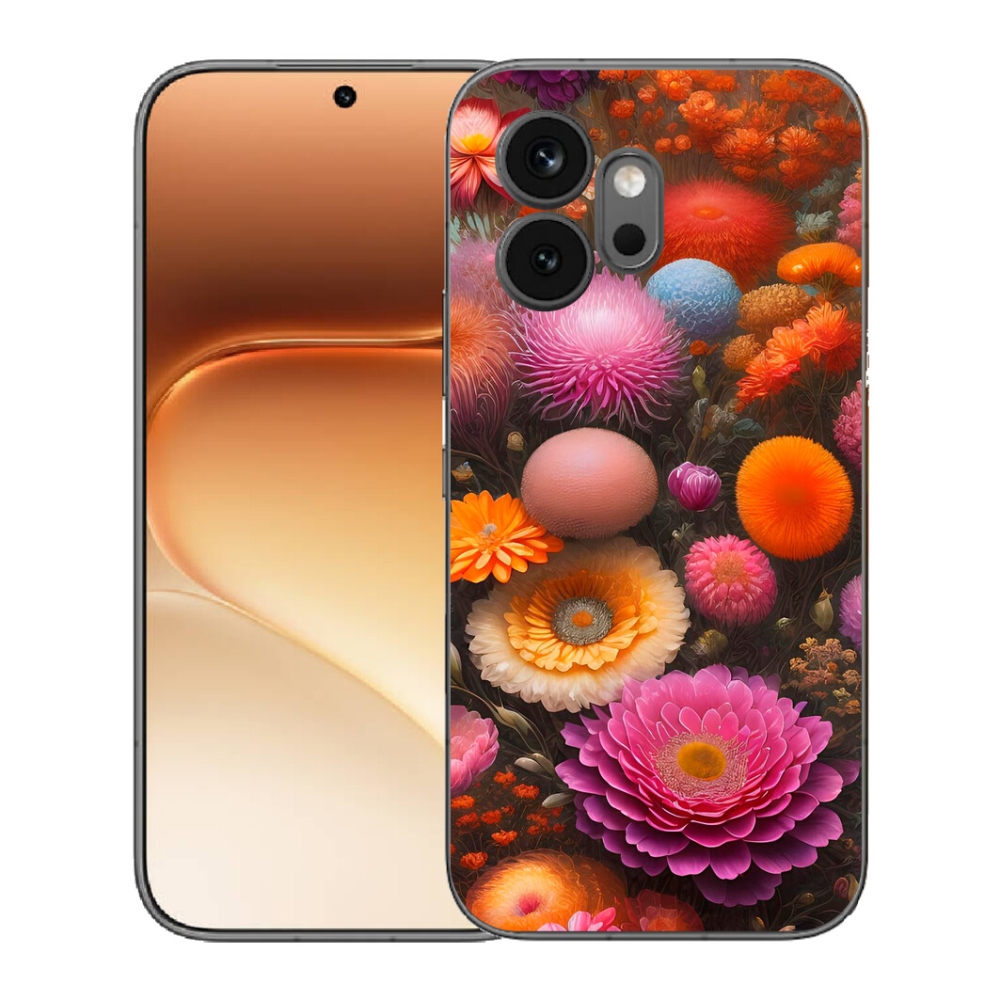 mmCase géltok az Honor 600-hoz – virágkompozíció