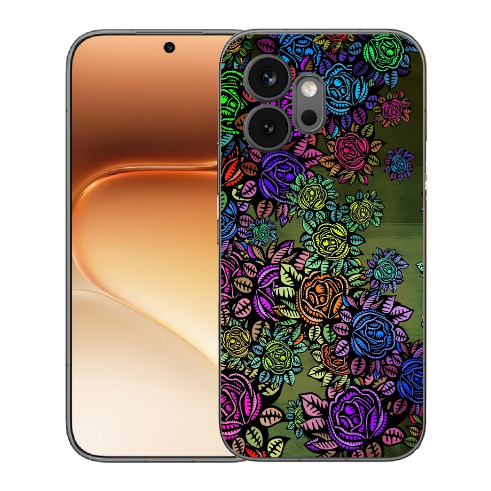 mmCase gél tok az Honor 600-hoz – virágok 6