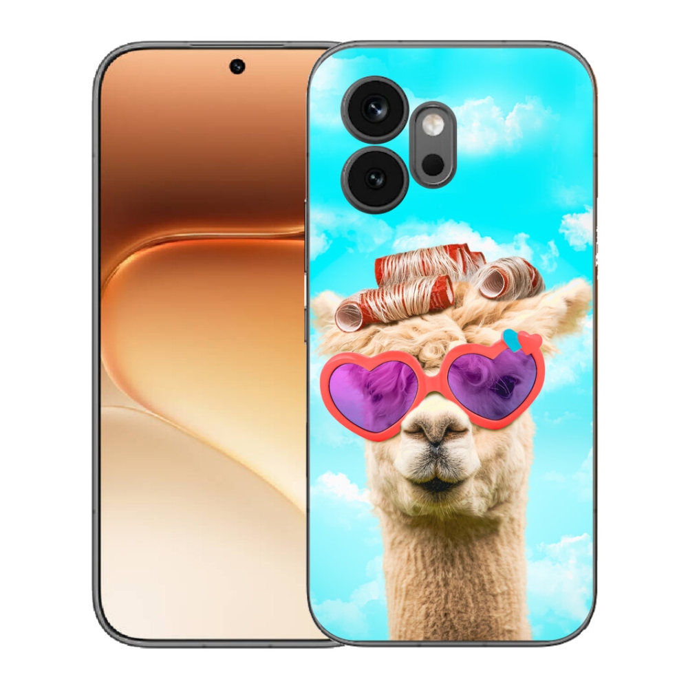 mmCase gél tok az Honor 600-hoz – szemüveges láma