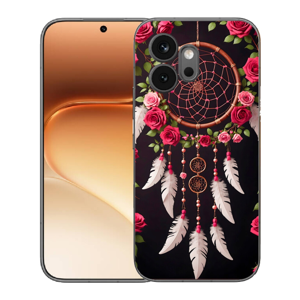 mmCase géltok az Honor 600-hoz – álomfogó rózsákkal
