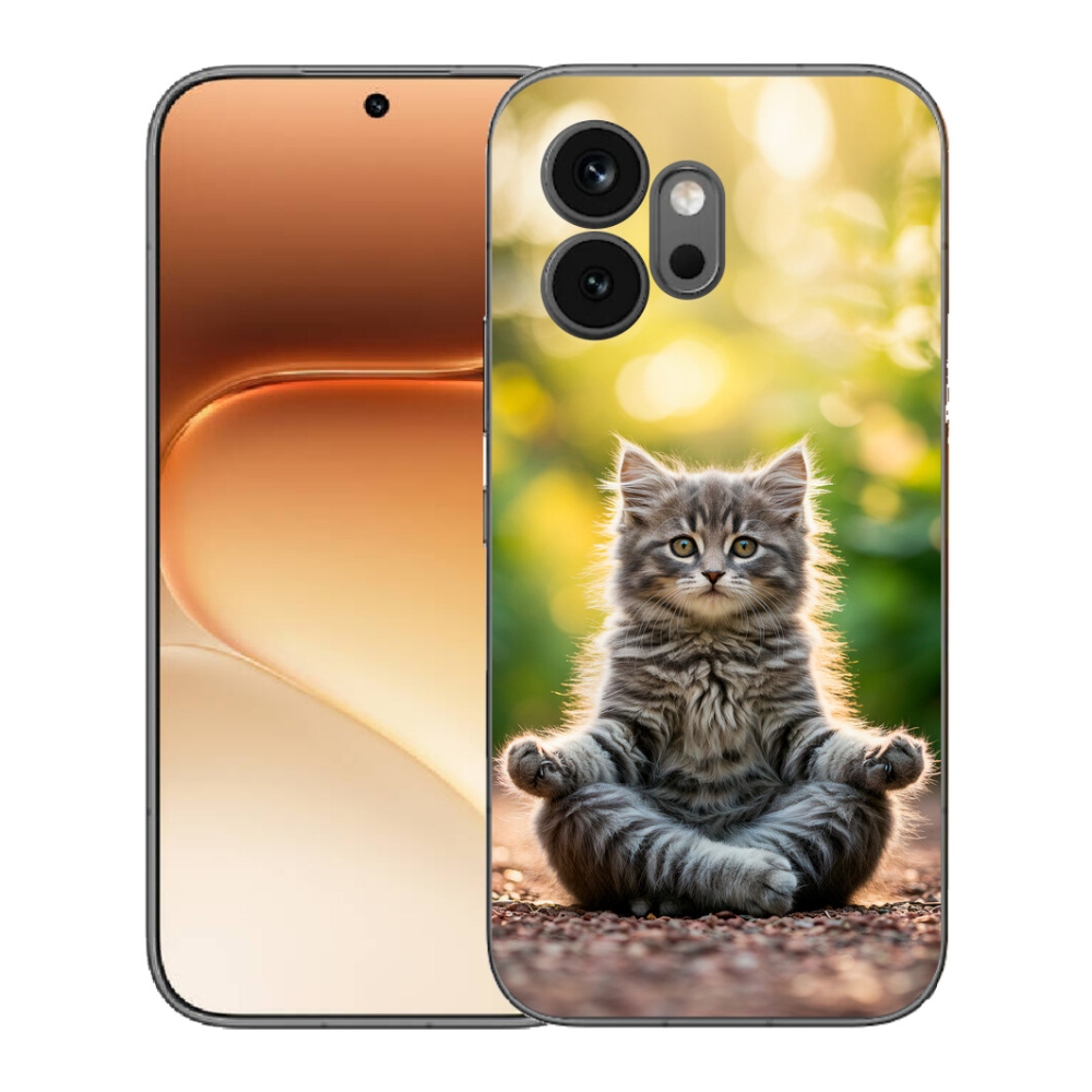 mmCase gélhuzat az Honor 600-hoz – meditáló cica