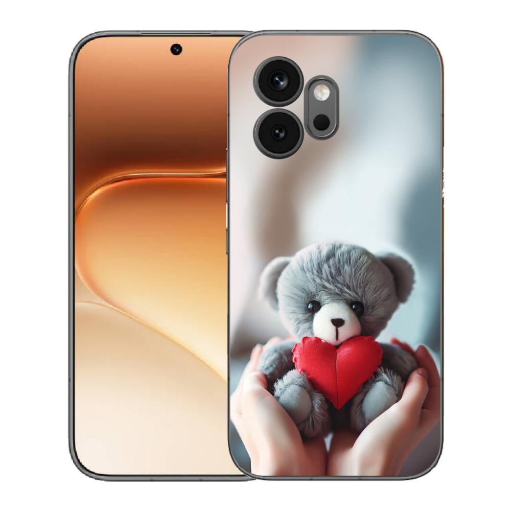 mmCase gél tok az Honor 600-hoz – mackó a szerelmeseknek