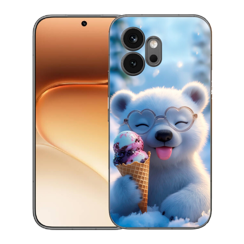 mmCase gél tok az Honor 600-hoz – mackó fagylalttal