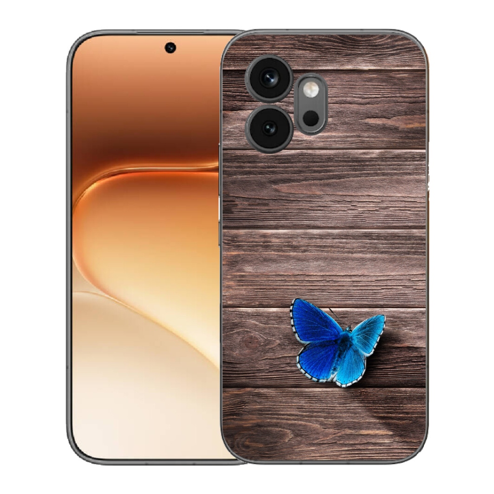 mmCase gél tok az Honor 600-hoz – kék pillangó 1