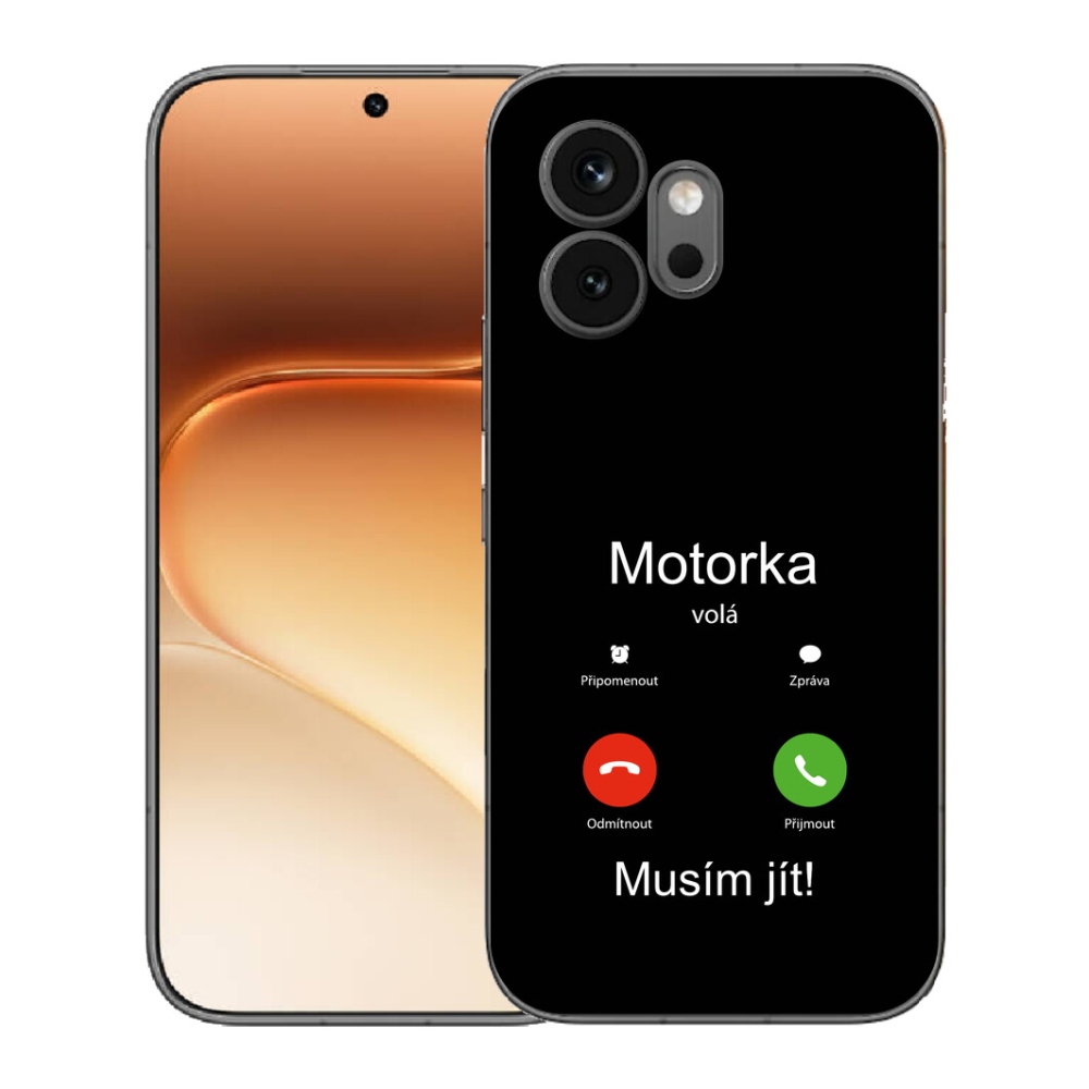 mmCase gél tok az Honor 600-hoz – „A motor hív” fekete háttérrel