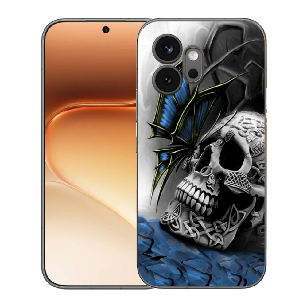 mmCase géltok az Honor 600-hoz – pillangó és koponya
