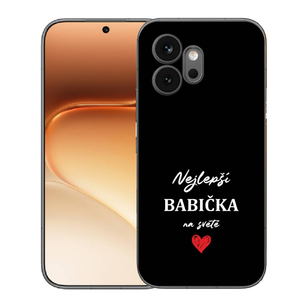 mmCase gél tok az Honor 600-hoz – a legjobb nagymama 1, fekete háttérrel