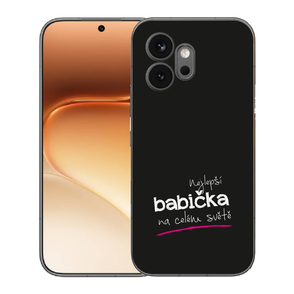 mmCase gél tok az Honor 600-hoz – a legjobb nagymama 4, fekete háttérrel