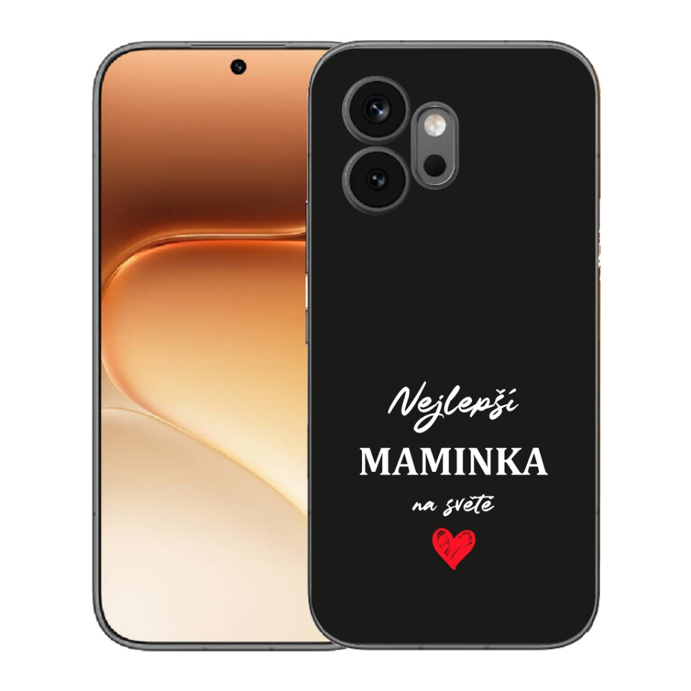 mmCase gél tok az Honor 600-hoz – „A legjobb anyuka 1” fekete háttérrel