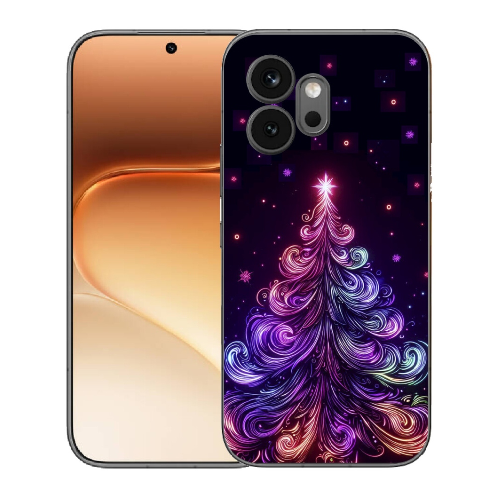 mmCase gél tok az Honor 600-hoz – neon karácsonyfa 1