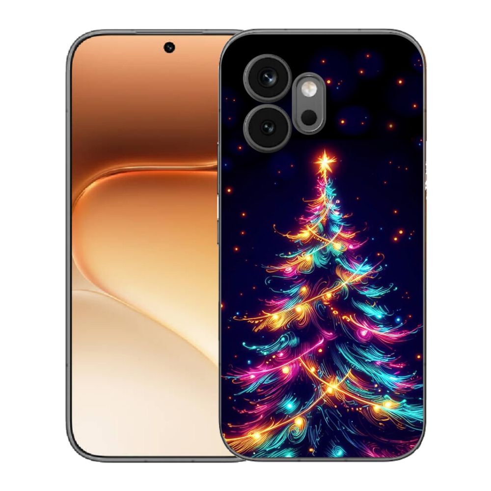 mmCase gél tok az Honor 600-hoz – neon karácsonyfa