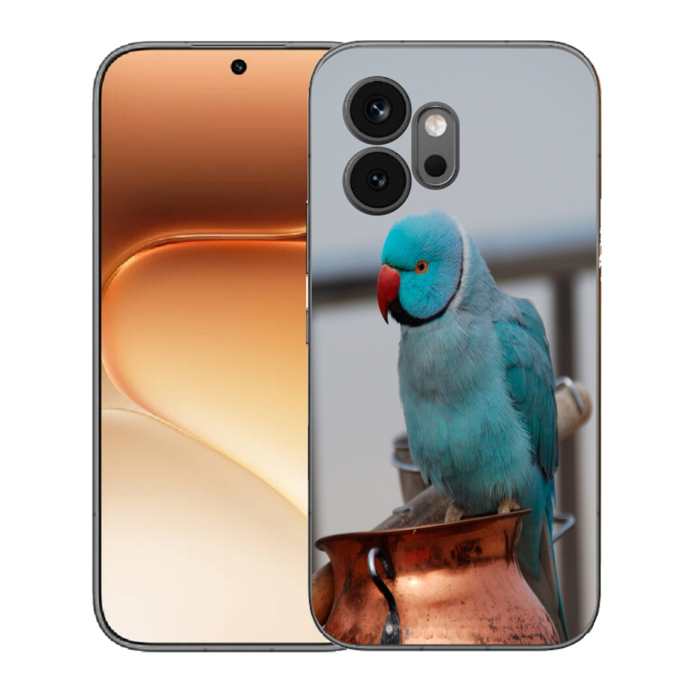 mmCase géltok az Honor 600-hoz – kék alexandri papagáj