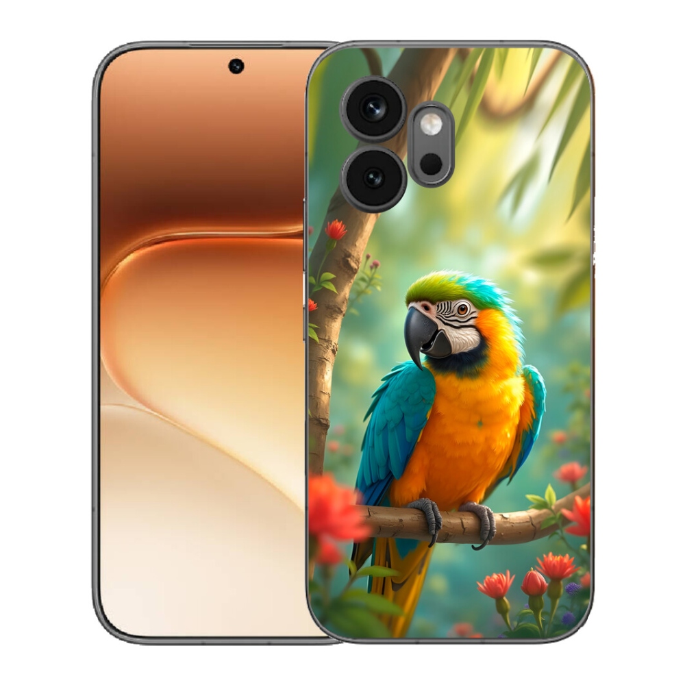 mmCase géltok az Honor 600-hoz – kék-sárga ara papagáj